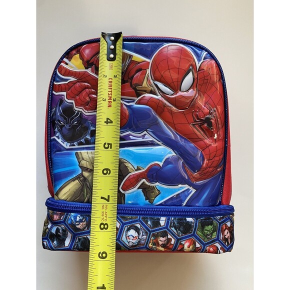 Marvel Spider Man Lunch Bag Box Insulated Red - Picture 2 of 8